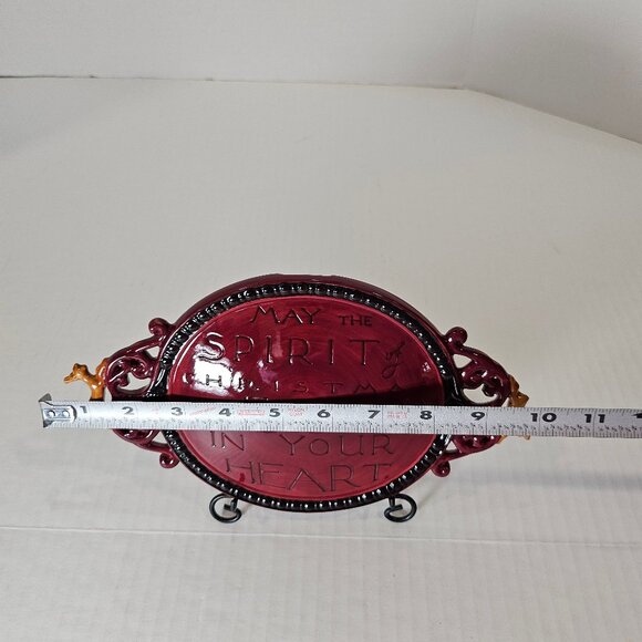 Ganz Ceramic Plate "May The Spirit Of Christmas Be Forever In Your Heart" - Picture 8 of 11